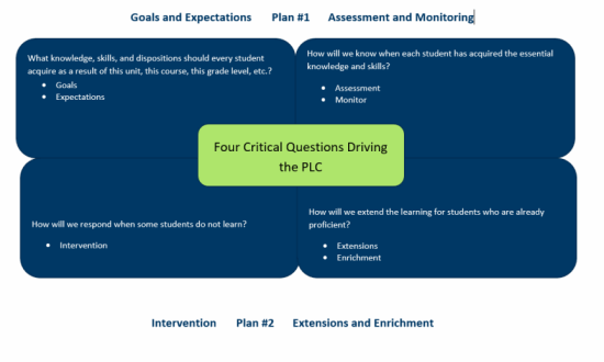 Diagram of the goals and expectations with plan #1 assessement and monitoring and entervention with plan #2 extensiond snf enrchment. 